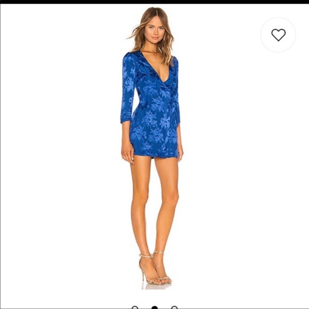 MAJORELLE Bedford Mini Dress in Cobalt Blue Small